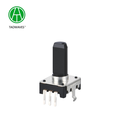 Encoder de eixo rotativo sólido isolado de plástico de 12 mm sem interruptor para pequenos aparelhos