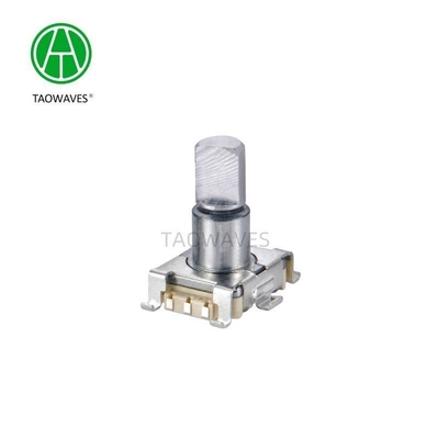 11 mm 30000 ciclos Encoder rotativo incremental de eixo de metal com interruptor de empurrão