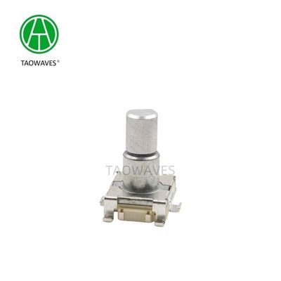 11mm 30000cycles Metal Shaft Incremental Rotary Encoder With Push Switch