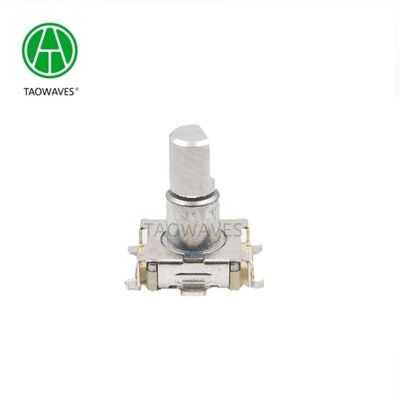 11mm 30000cycles Metal Shaft Incremental Rotary Encoder With Push Switch