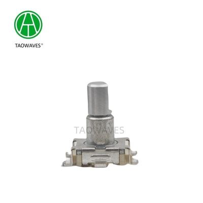 11mm 30000cycles Metal Shaft Incremental Rotary Encoder With Push Switch