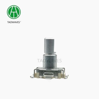 11mm 30000cycles Metal Shaft Incremental Rotary Encoder With Push Switch