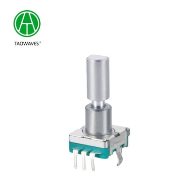Codificador Rotativo para Equipamento de Áudio com Interruptor de Reset e Botão de Controle Robusto