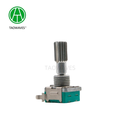 Encoder rotativo de precisão com função de redefinição e botão robusto para equipamentos de áudio