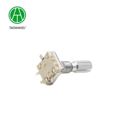 Compatível com Soundwell 11mm Switch de botão, Potentiômetro rotativo de eixo de metal Encoder